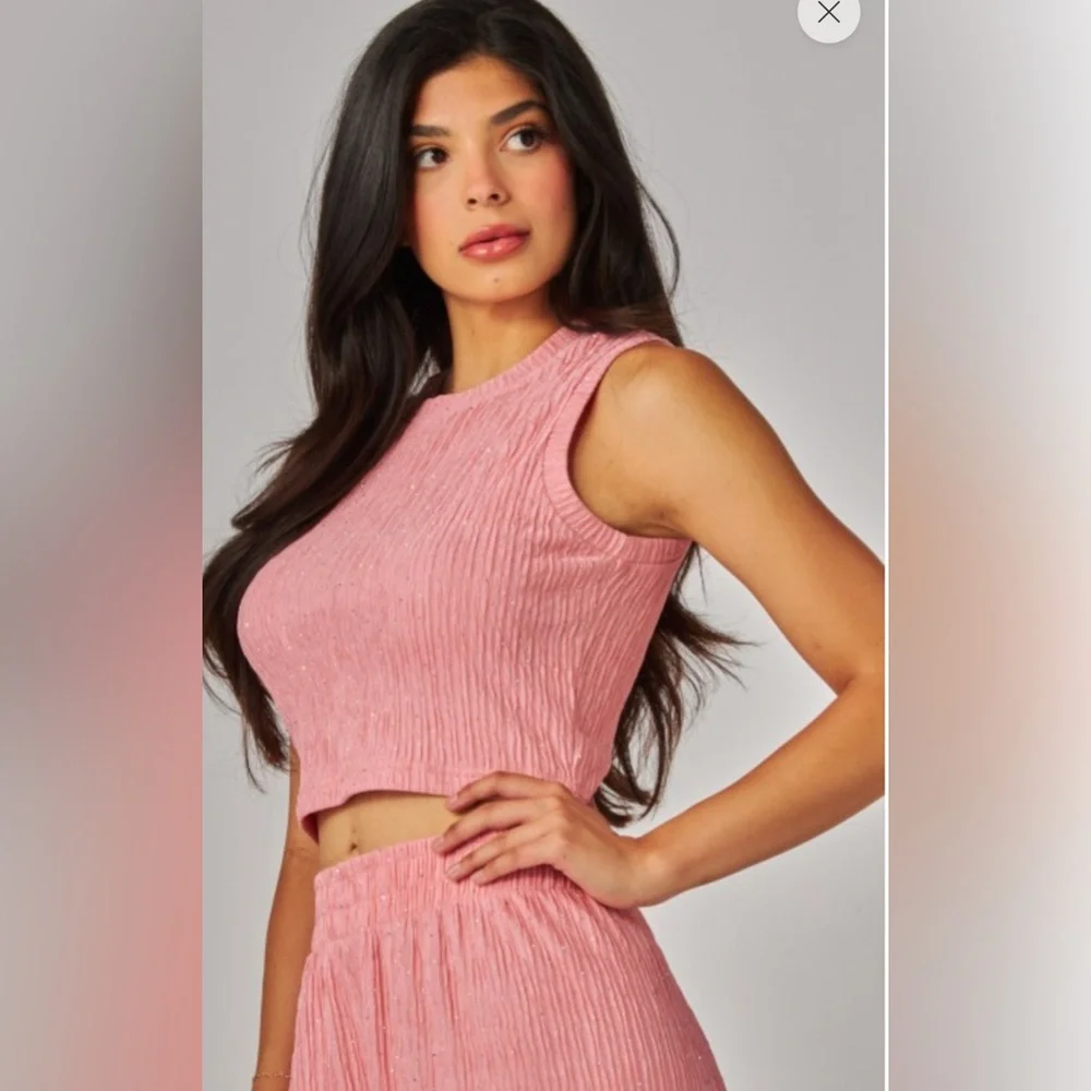 NWT Love Poem Rhinestone Lounge Set - Picture 3 of 4